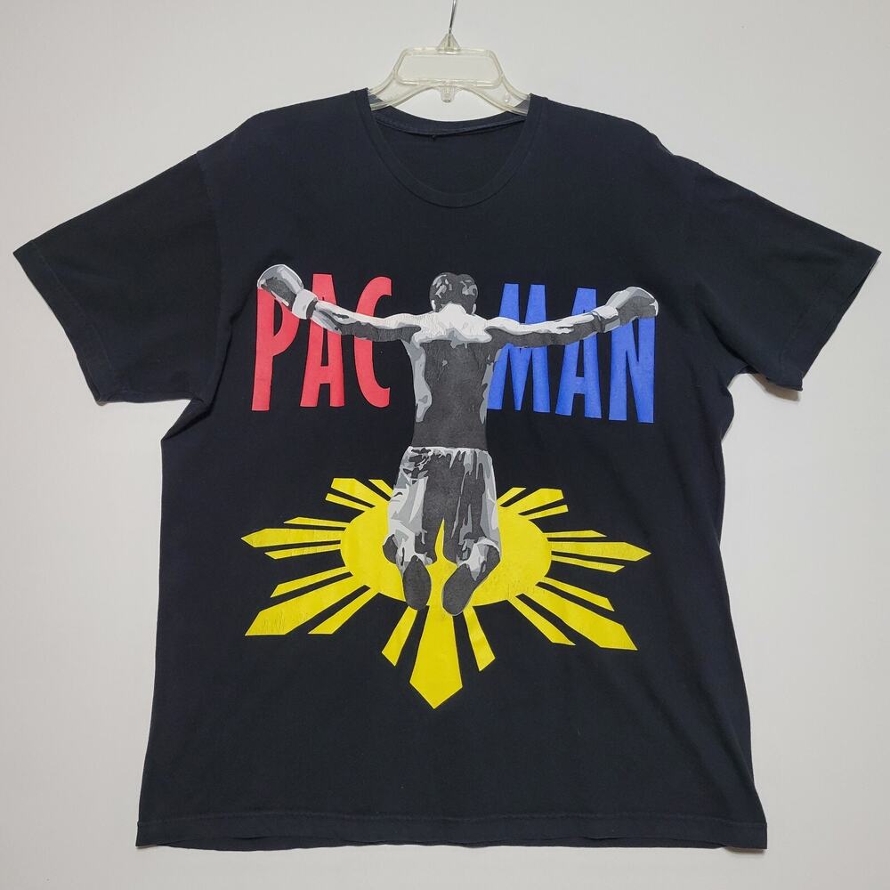 Team Pac Man T-Shirt Black Mens XL No Tag Pre Owned FAST SHIPPING